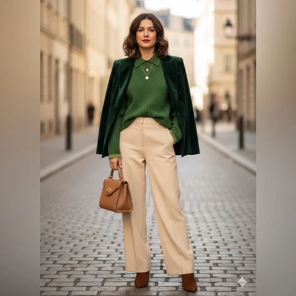 Zara Green Open-Knit Polo Sweater Size S - New with Tags - Picture 1 of 13